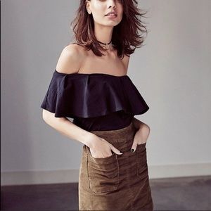 NWT Free People |Tula off the shoulder (Bardot)top